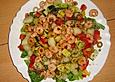 Bunter Sommersalat mit Shrimps