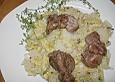Gefl&uuml;gelleber mit Chinakohlgem&uuml;se