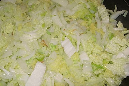 Gefl&uuml;gelleber mit Chinakohlgem&uuml;se 1
