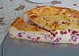 K&auml;sekuchen mit Johannisbeeren