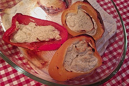 Frischk&auml;se - Paprika - Schiffchen im Speckmantel 18