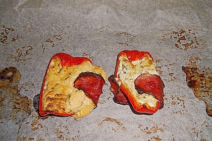 Frischk&auml;se - Paprika - Schiffchen im Speckmantel 20