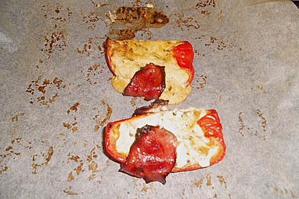 Frischk&auml;se - Paprika - Schiffchen im Speckmantel 21