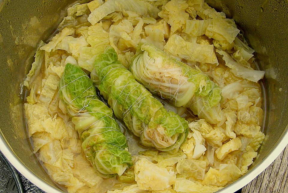 Kohlrouladen mit Rotbarschfüllung (Rezept mit Bild) | Chefkoch.de