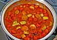 Wurstgulasch mit Lauch