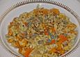 Risotto mit  K&uuml;rbis, Blauschimmelk&auml;se und Waln&uuml;ssen