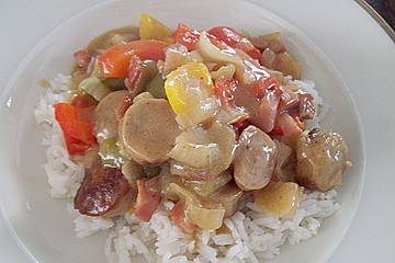 Bratwurst - Paprika Eintopf