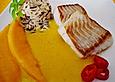 Fischfilet mit fruchtig - scharfer Mangosauce