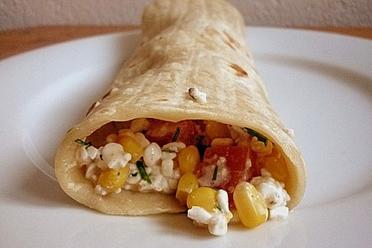 Gemüse - Hüttenkäse - Wraps 4