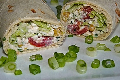Gemüse - Hüttenkäse - Wraps 1