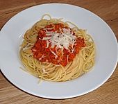 Ajvar - Knoblauch Nudeln (Bild)