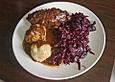 Rouladen in Rotweinsauce