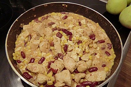 Mexikanische H&auml;hnchen - Mais - Pfanne 3