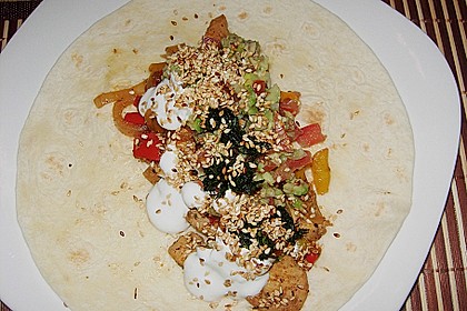 Tortillas mit H&auml;hnchenf&uuml;llung