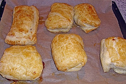 Gef&uuml;llter Bl&auml;tterteig mit Feta 1