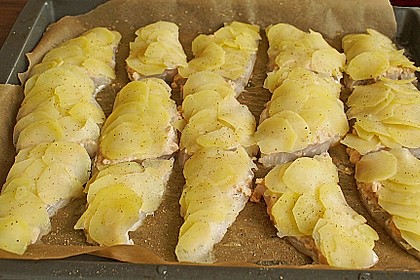 Kabeljaufilet unter Kartoffelschuppen 5