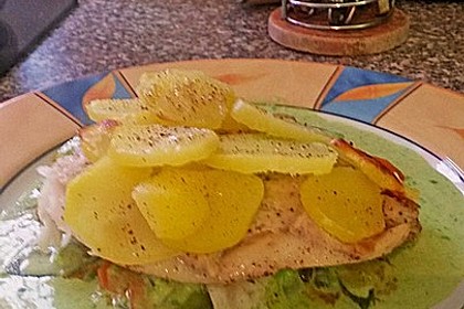 Kabeljaufilet unter Kartoffelschuppen 9