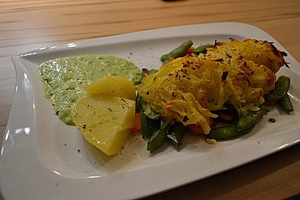 Kabeljaufilet unter Kartoffelschuppen 2