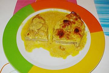 Backofenschnitzel mit Rahmsoße