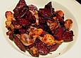 Rote Bete mit Schalotten und Rettichschmand