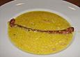 Polentasuppe mit  Luganighe