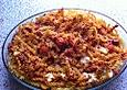 Nudelauflauf mit Tomaten, Thunfisch und Schafsk&auml;se