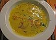 Lauch - Kartoffelsuppe mit Lachs