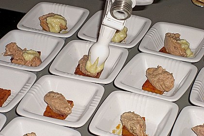 K&uuml;rbis, Foie gras und Bratapfelespuma