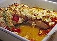 &Uuml;berbackenes H&auml;hnchbrustfilet