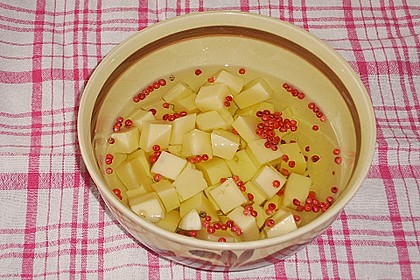 Eingelegter Gouda mit rosa Pfefferbeeren 1