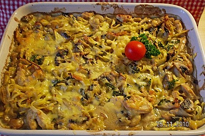 Sp&auml;tzle - Pilzgratin 2