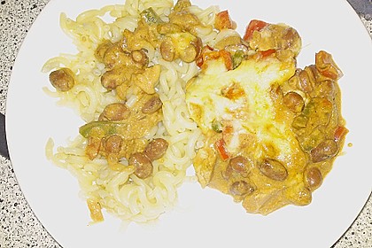 H&auml;hnchen - Chilibohnen - Auflauf 1