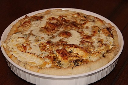 Zwiebelconfit und 4 K&auml;se - Quiche 1