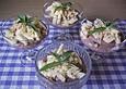 Cremiges Nougatdessert mit Apfel