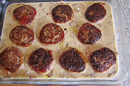 Hackmedaillons in pikanter Pilzsauce 10