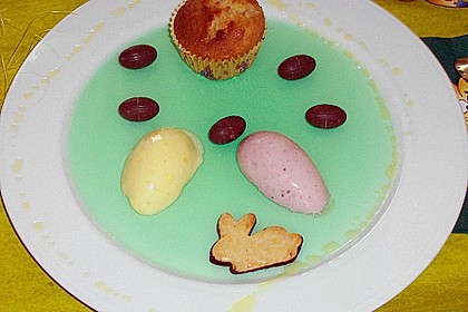 Mango - Mousse mit Himbeersauce 4