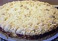 K&auml;sekuchen mit Streuseln und Obst