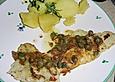 Schollenfilet mit Zitronenbutter und Kapern
