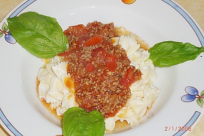Nudeln mit Joghurt und Hackfleischsauce 5