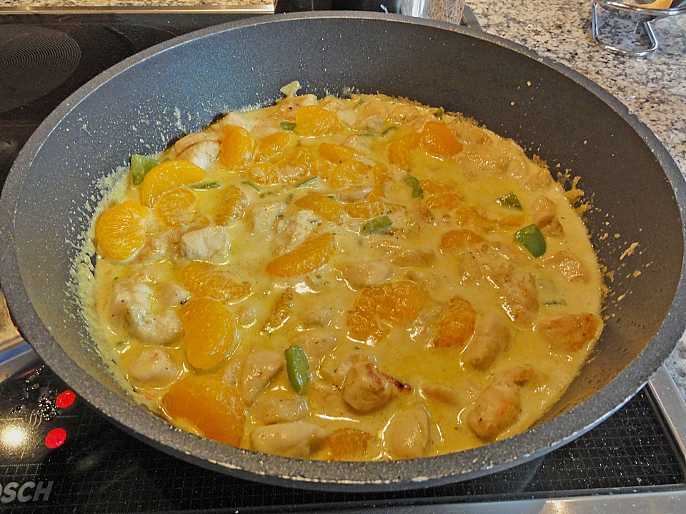 Rezept Hähnchen Curry Pfanne