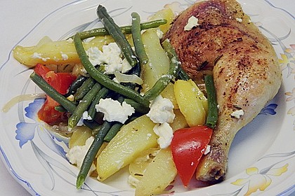 Griechische H&auml;hnchenpfanne 55