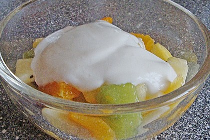 Obstsalat mit Mascarponesauce 3