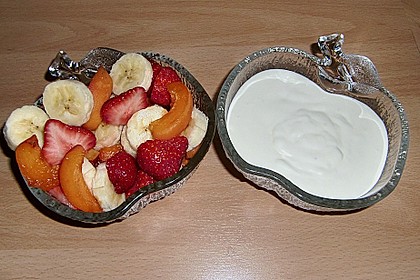 Obstsalat mit Mascarponesauce 4