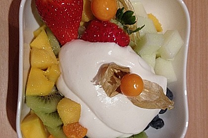Obstsalat mit Mascarponesauce 8