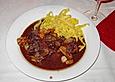 Rehgulasch mit Pilzen