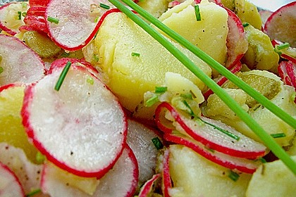 Schneller Kartoffel - Radieschen - Salat 6