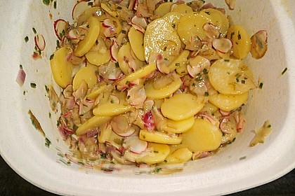 Schneller Kartoffel - Radieschen - Salat 5