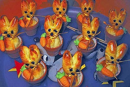 Osterhäschen im Tontopf 52