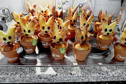 Osterhäschen im Tontopf 14