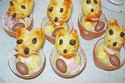 Osterhäschen im Tontopf 50